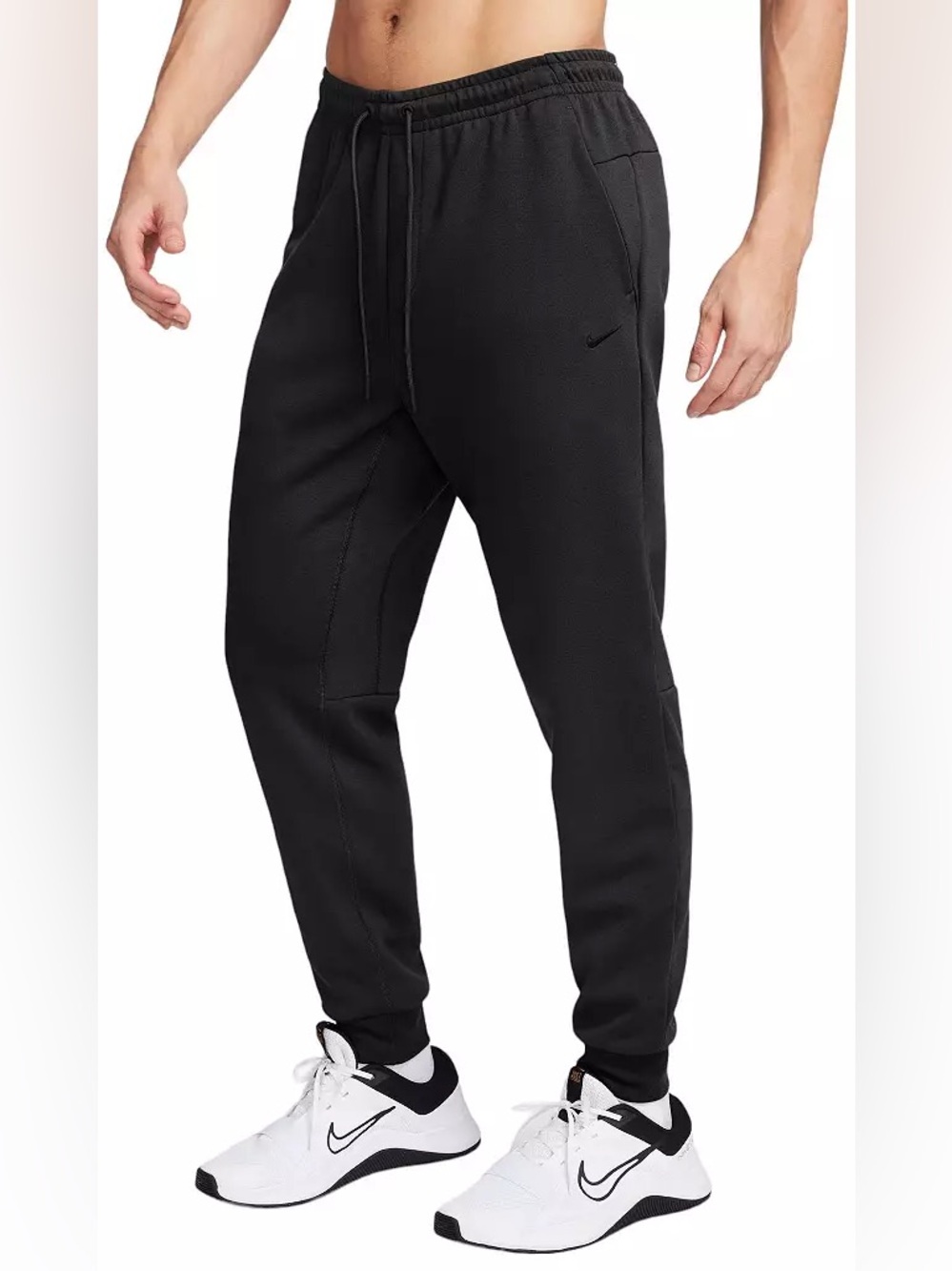 NEW Nike Primary Fleece Men's Dri-FIT UV Performance Joggers BLACK Sz MEDIUM